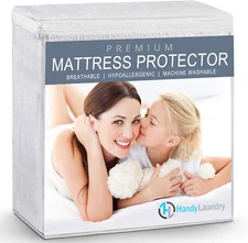 Waterproof Mattress Protector – Breathable, Machine-Washable Mattress Cover
