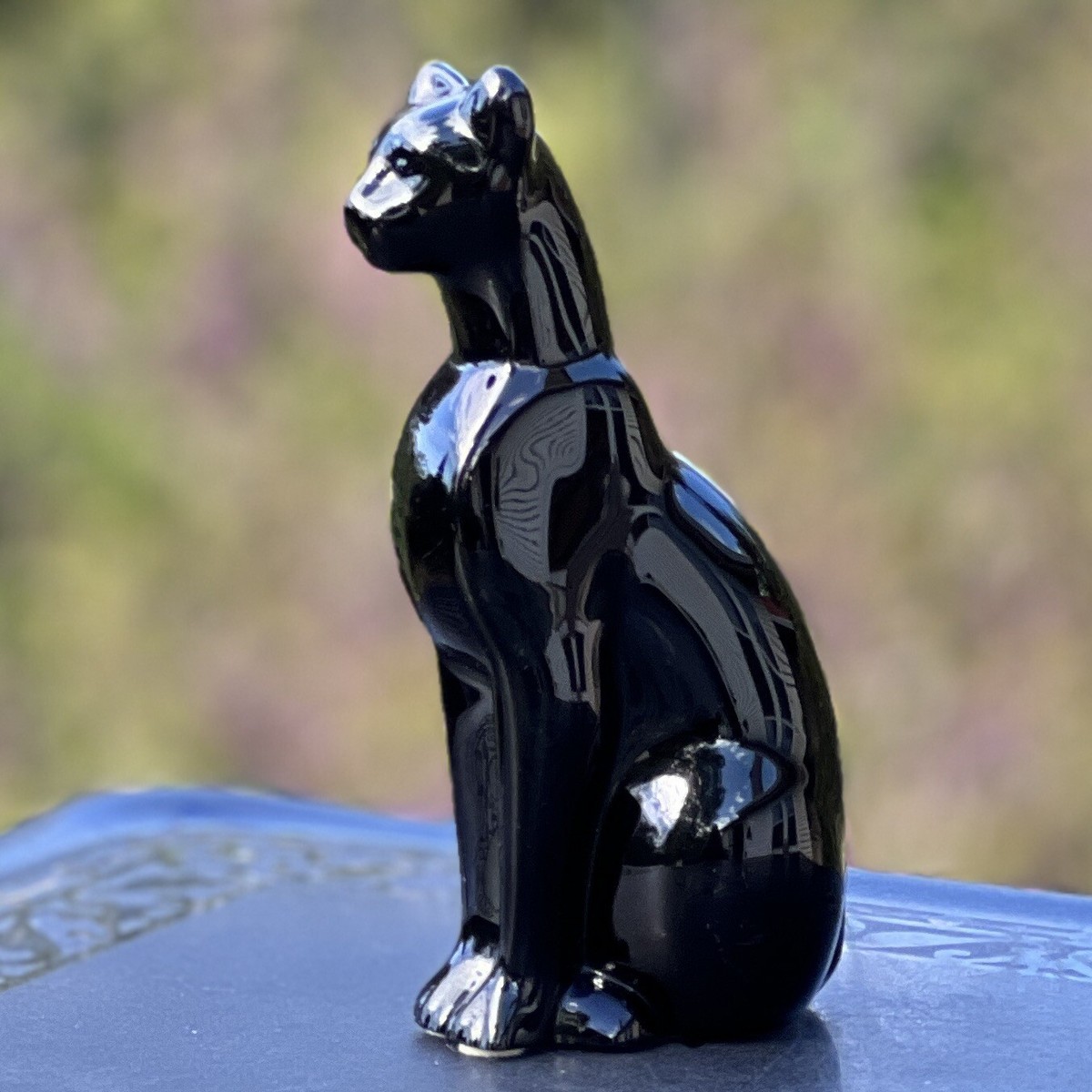 バカラ エジプシャンキャット ブラック クリスタル Baccarat 黒猫 Baccarat Fine Crystal Egyptian Black Cat Figurine Made In