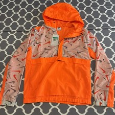 NWT Nike Swooshfetti Anorak All Over Print Windbreaker Jacket Sz Boys XL