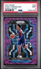 2021 PANINI PRIZM PURPLE WAVE #282 CADE CUNNINGHAM ROOKIE RC PSA 9