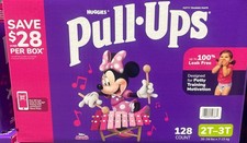 Huggies Pull Ups Training Pants for Girls Size 2T/3T 16-34 lbs 128 Count - NEW