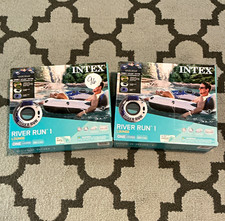 Two - Intex River Run 1 Inflatable Lounge River Tube Pool Float 58825EP