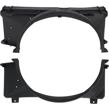 Front Engine Cooling Fan Shroud Upper n Lower Set For 1988-1998 Chevrolet C1500