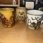 Vintage Stoneware Owl Mugs Vintage 1970 All In Excellent Condition Lot Of 3 ￼￼ — photo 6