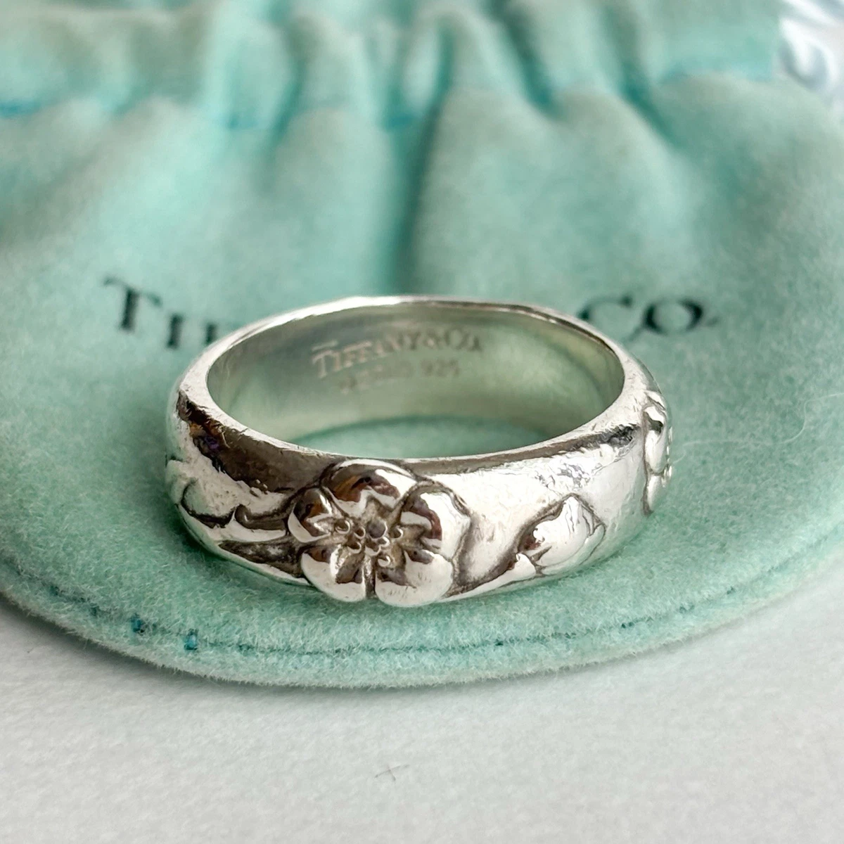 tiffany flower ring products for sale | eBay