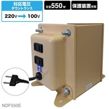 NISSYO NDF-550E Step-down Transformer 220V to 100V 550W Type C Plug