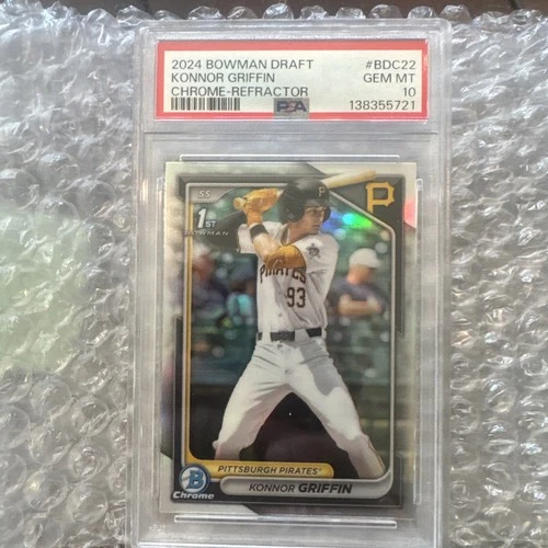 🔥2024 Bowman Draft Konnor Griffin Chrome Refractor PSA 10🔥