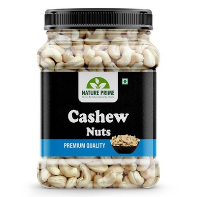 Nature Prime Cashews 500g | Whole W320 Premium Nuts | Healthy Dry Fruits Jar
