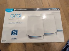NETGEAR Orbi RBK753S AX4200 Hi-Performance Whole Home Mesh Wifi System 3-Pack