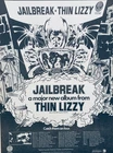 THIN LIZZY 1976 vintage POSTER ADVERT JAILBREAK Phil Lynott