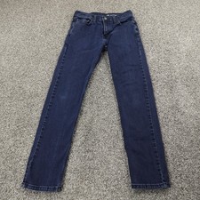 Levis Jeans Mens 29X30 Dark Blue Denim Pants Performance 502 Taper Stretch Flex