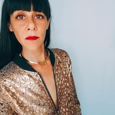 Collier torque Vintage laiton doré minimaliste moderniste années 80