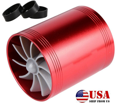 2.5-3.0'' Turbine Turbonator Intake Dual Propellers Gas Peformance Fan