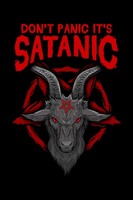Don't Panic It's Satanic: 6X9 Notizbuch Liniert 120