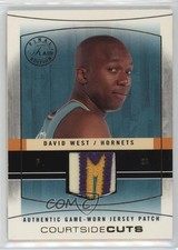 2003 Flair Final Edition Gold Jersey Number 27/30 David West #CC-DAW Patch 0q3p