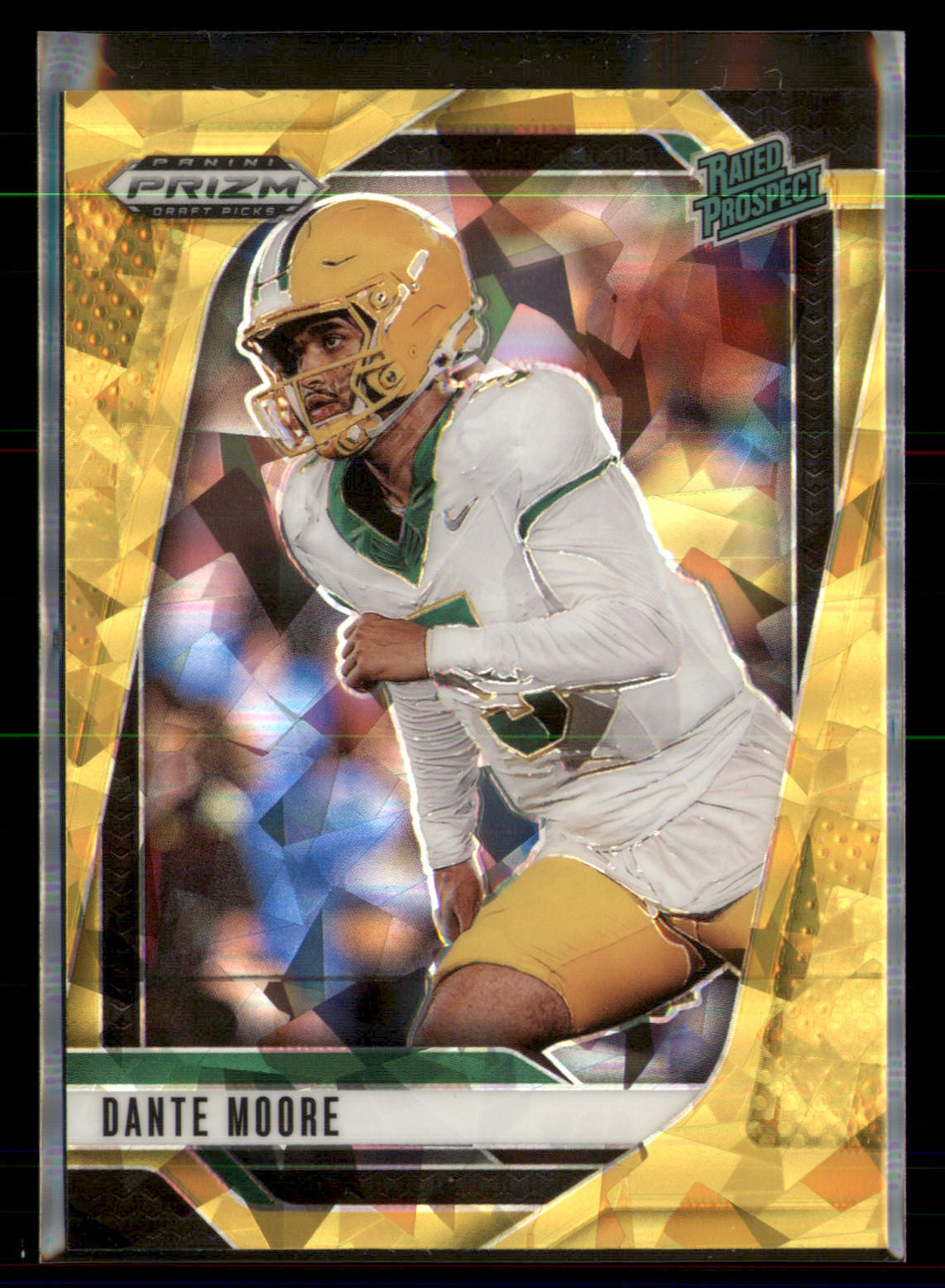 Dante Moore 2025 Panini Prizm Draft Picks #164 Prizms Gold Ice Oregon Ducks f6