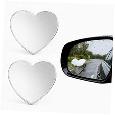 2Pcs Heart Shaped Blind Spot Mirrors   Cute Car Side Rearview Mirror with 360 