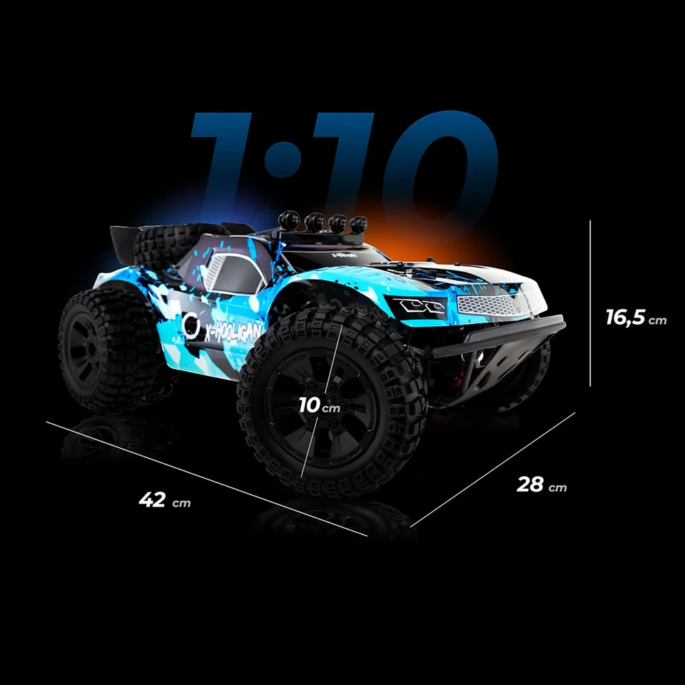 Ferngesteuertes Auto X-Hooligan Maßstab 1:10 35 km/h 100 Meter 4x4-Antrieb - Bild 2 von 4
