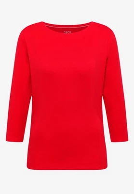 Cecil Basic U-Boot Shirt 3/4arm in der Farbe Pumpkin Orange - Bild 1 von 4