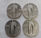 1926 1927 1928 1929 Standing Liberty Quarters🔥90% Silver $1Face Lot Of 4 #SL18