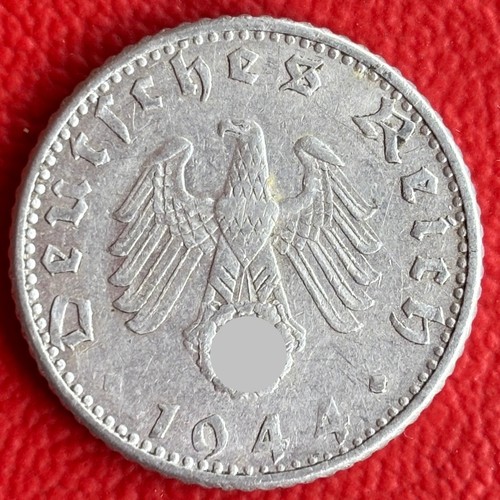 50 Pfennig 1944 D sup / 3. Reich / Km #96 - Photo 2 sur 2