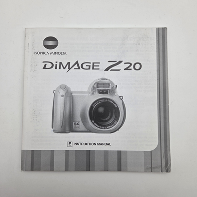 Konica Minolta DiMAGE Z20 5.0MP Digital Camera - Silver for sale