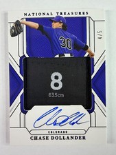 2025 National Treasures - Chase Dollander Patch Auto /5 Rockies