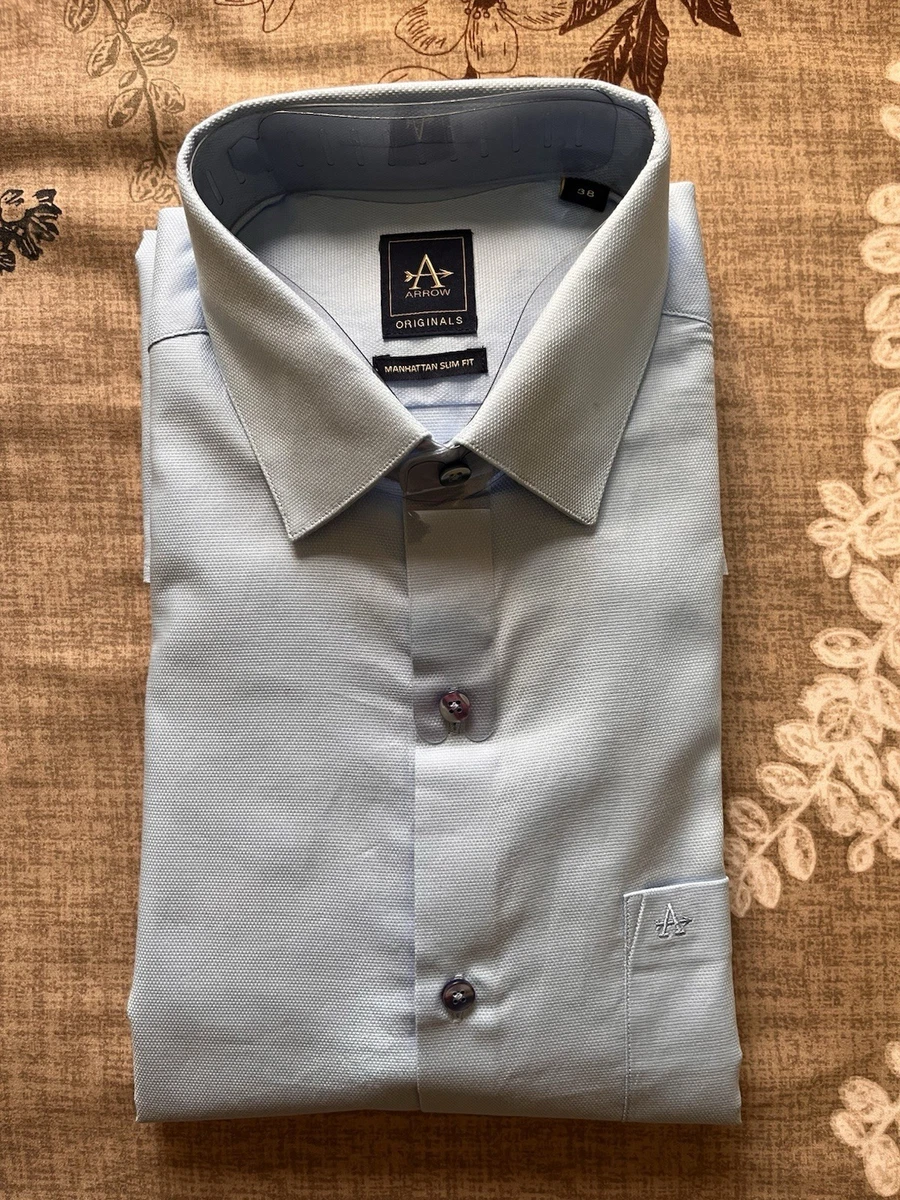 Chemise Homme Arrow Tie-dye - Taille 17, Manches 34/35 - Sans Plis, Occasion Très Bon état