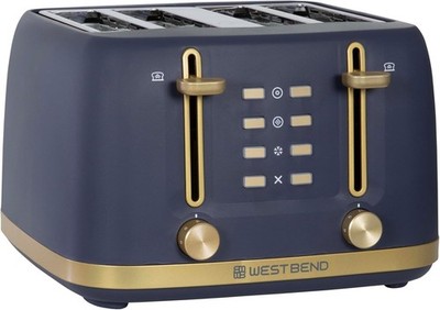 4 Slice Toaster 7 Browning Levels Bagel Waffle Defrost Settings Lever