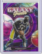 2025-26 SHAQUILLE O'NEAL TOPPS CHROME COSMIC PURPLE NEBULA REFRACTOR 130/150