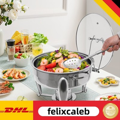 6L Edelstahl Chafing Dish Chafing Dish Buffetwärmer Buffet Server und Wärmer