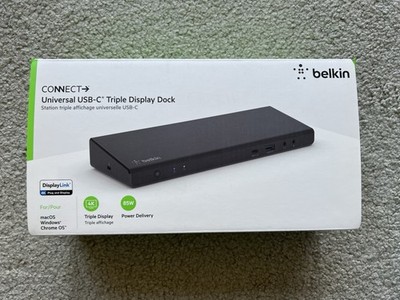 BELKIN Connect Universal USB-C Triple Display Dock 85W Power Delivery