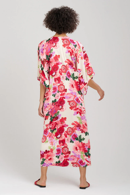 sofia satin floral maxi dress Mishal Tiered Maxi Dress Shop-Sofia