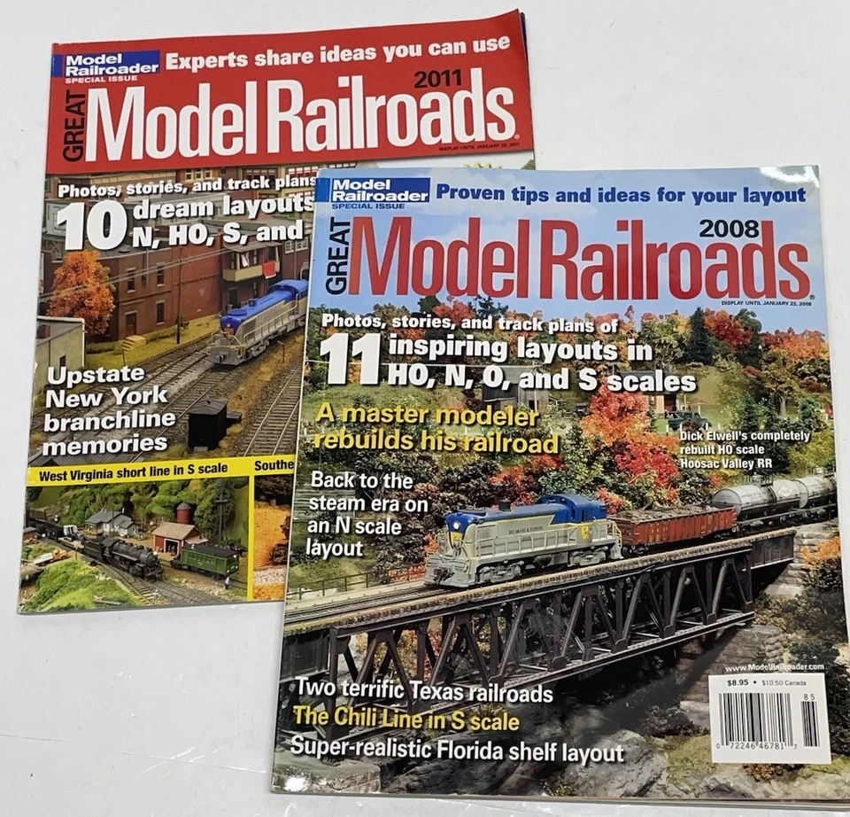 Great Model Railroads Magazines by Model Railroader Lot Of 17 Track Plans Trains - Image 3 of 4