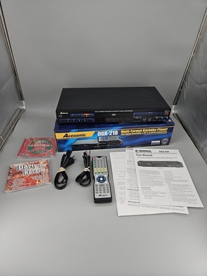 Acesonic DGX-210 Multi-Format Karaoke/DVD Player Recorder CDG MP3 Remote Manual