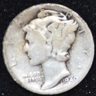 1940-S VERY GOOD Mercury Dime, 90% SILVER!