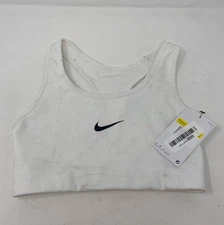 Nike Women’s Swoosh Sports Bra 2.0 CJ5949-100 White/Black - Size Small
