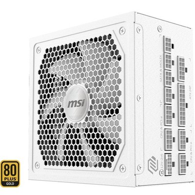 MSI MAG A1000GL PCIE5 WHITE, PC-Netzteil, weiß