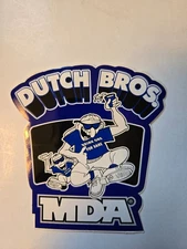 DUTCH Bros STICKER Blue DRINK One FOR Dane COFFEE 20th Anniversary MDA Old STYLE