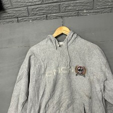 Cinch Mens XL Grey Embroidered Logo Pullover Hoodie Western Rodeo Sweatshirt