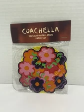 Coachella 2025 Art Installation 3 Piece Huge Patch Set - In Hand - Sold Out
