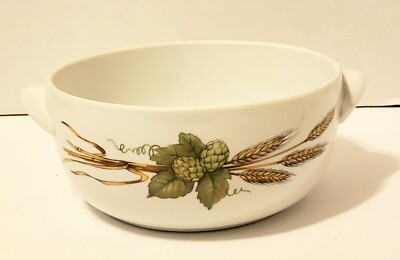 1961 Royal Worcester Porcelain Evesham 1 qt bowl casserole dish shape 23 size 6