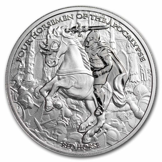 The Four Horsemen of the Apocalypse Red Horse of War 1 oz