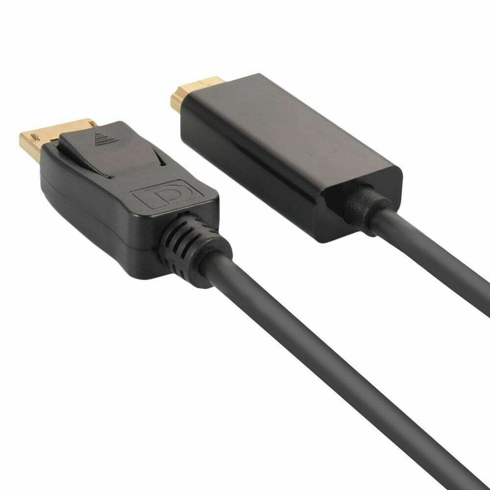 3FT Display Port to HDMI Cable Cord DP to HDMI Cable Adapter Gold Plated HD US