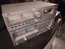 Vintage 2 Piece JVC JA-S44 Integrated Amp  JVC KD-A5 Cassette Deck needs belts