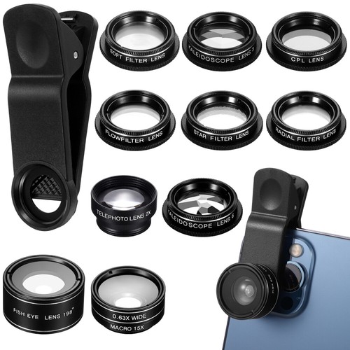 Practical Camera Lens Kit CPL Filter Macro Lens Wide Angle Lens Phone Lens