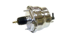 8 Dual Diaphragm Chrome Power Brake Booster Universal Chevy Ford Gmc Street Rod