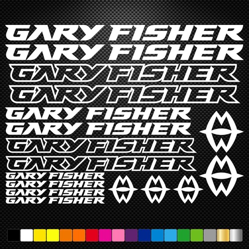 FITS Gary Fisher Vinyl Stickers Sheet Bike Frame Cycling Bicycle Mtb ...