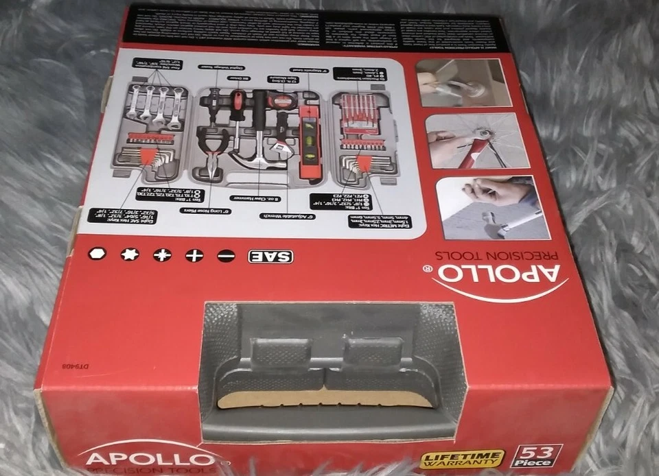 Home Tool Kit (53-Piece) by Apollo - Image 3 of 4