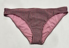 Juniors' Seersucker Cheeky Striped Bikini Bottom - Xhilaration Pink XL 12/14 